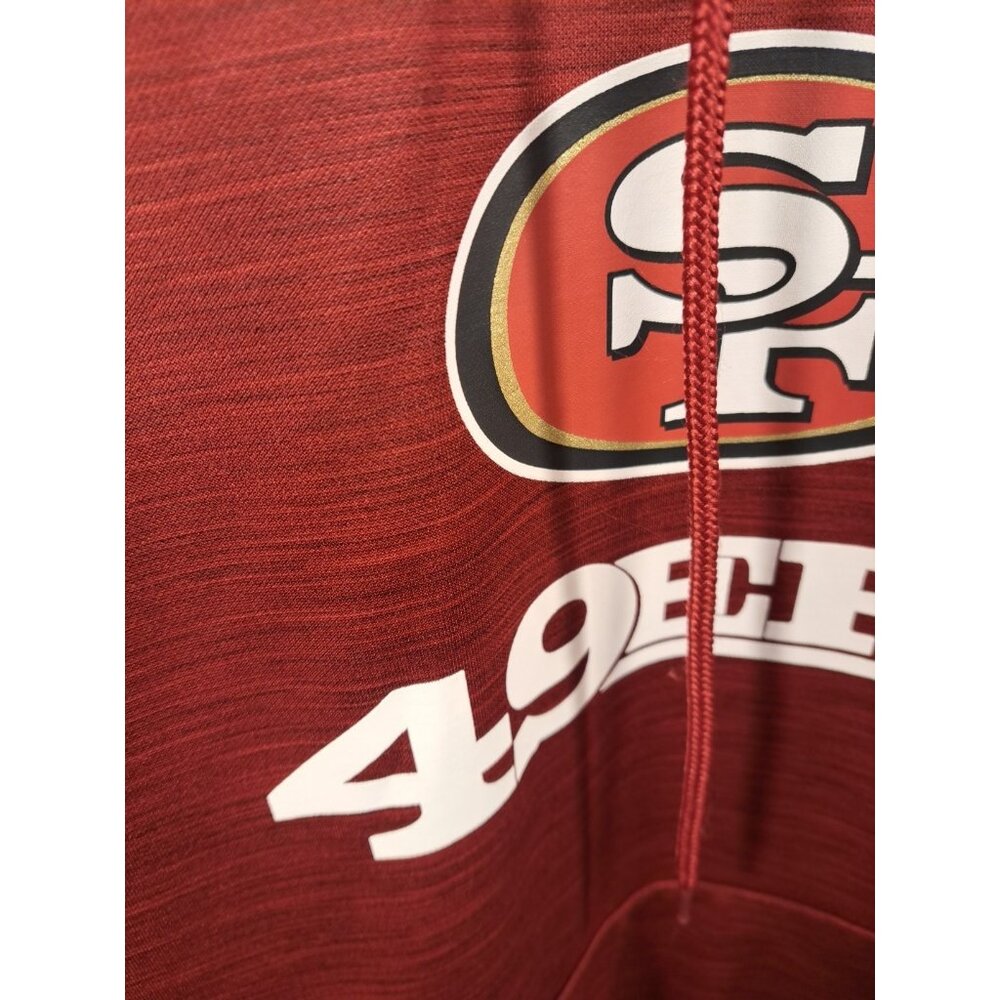 NFL Team Apparel Hoodie Mens Small San Francisco SF 49ers Red Pullover Football - Picture 3 of 8